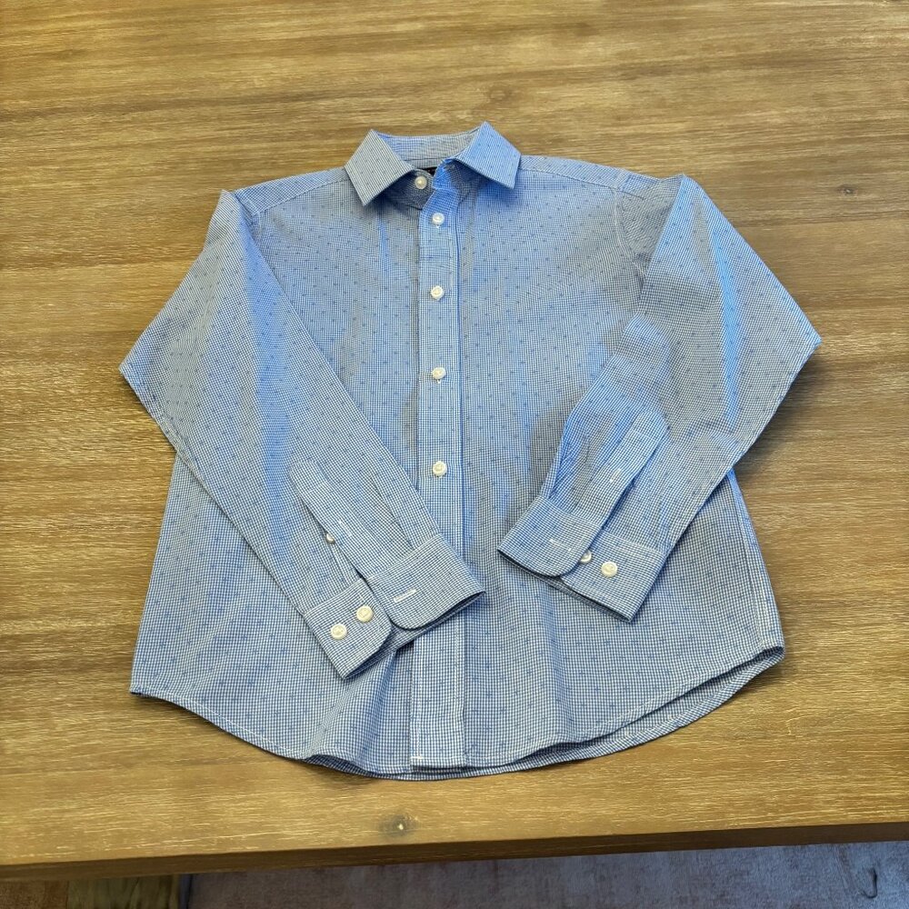 Tommy Hilfiger Boys' Tone-on-Tone Button-Down